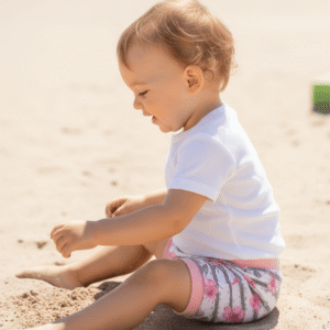 Virágos rövidnadrág (98/104)