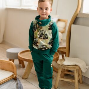 Sötétzöld melegítő (92-116)