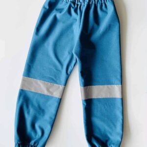 Petrol színű fényvisszaverő csíkos softshell nadrág (86/92)