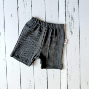 Grafitszürke duplagéz rövidnadrág (74)