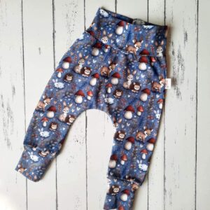 Erdei állatok kék alapon leggings (74)