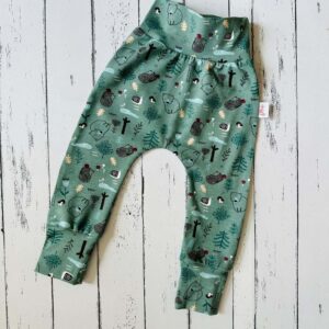 Süni almával csigával és mackóval leggings (80)