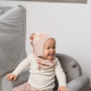 Szivecskés sapka-sál szett (47-48 cm)