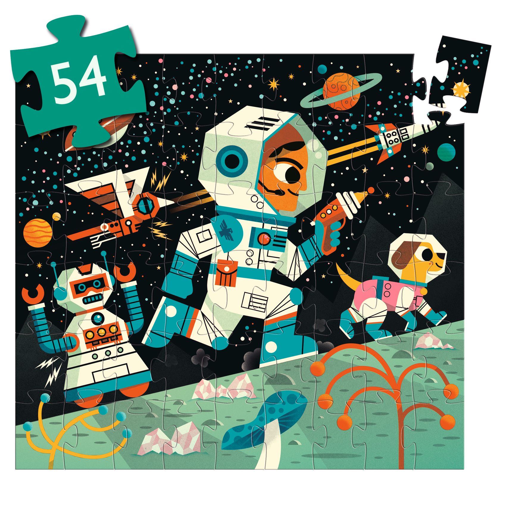 Formadobozos puzzle - Űrállomás, 54 db-os - Space station - Image 2