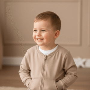 Cappuccino színű pulóver (104-es)