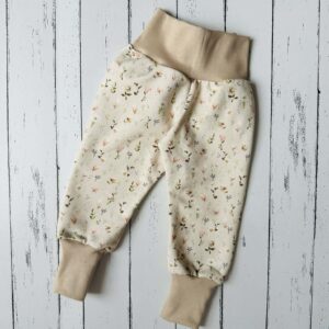 Bézs, apró virágos melegítő (80)