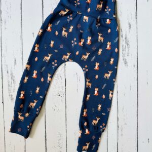 Erdei állatok sötétkék alapon leggings (92)
