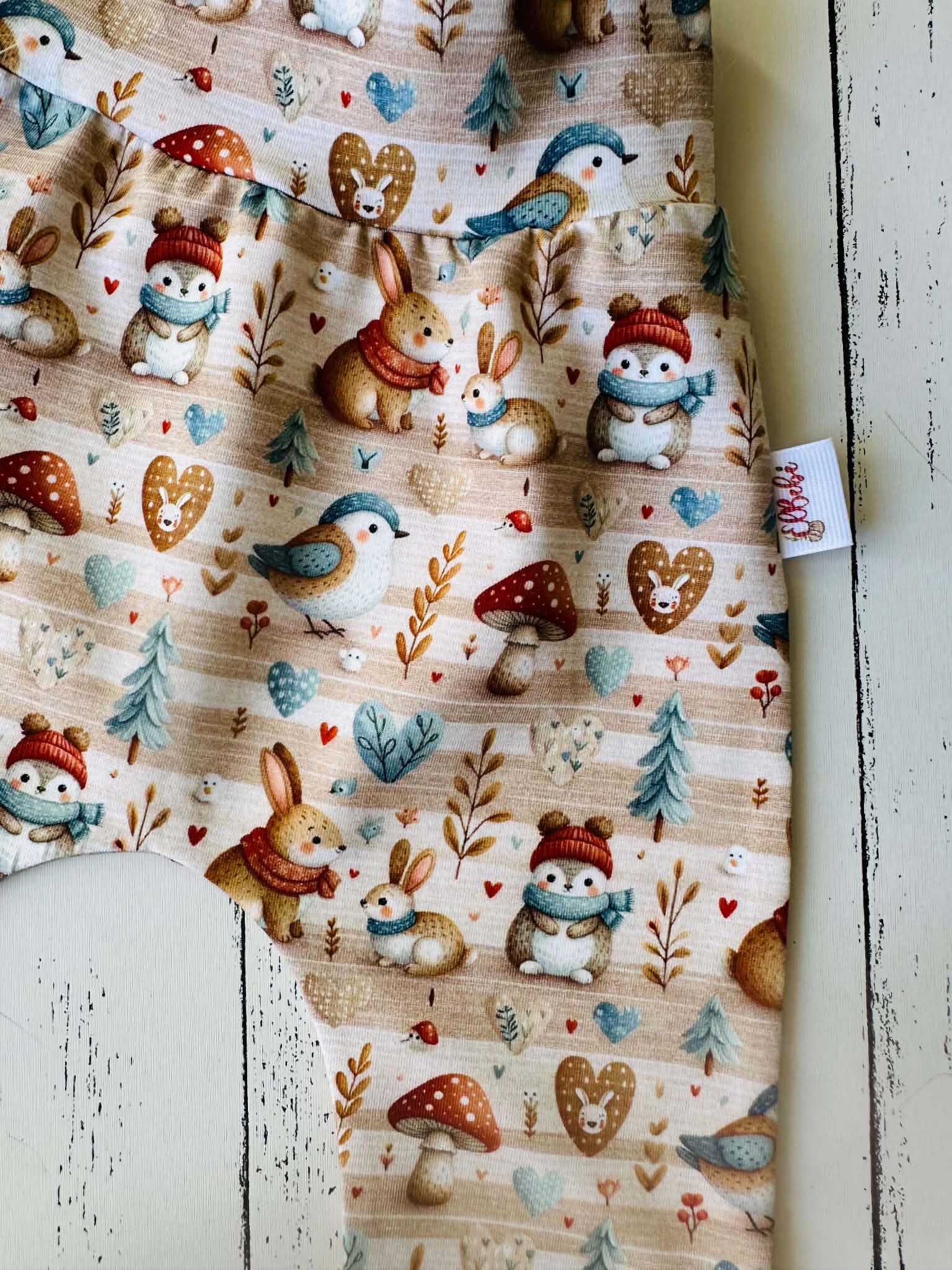 Erdei állatok sállal sapkával leggings (80) - Image 2
