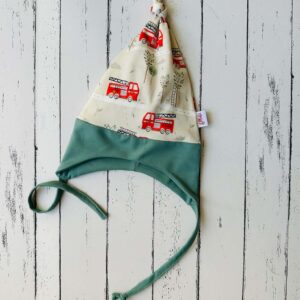 Tűzoltóautós fülvédős sapka (47-48 cm)